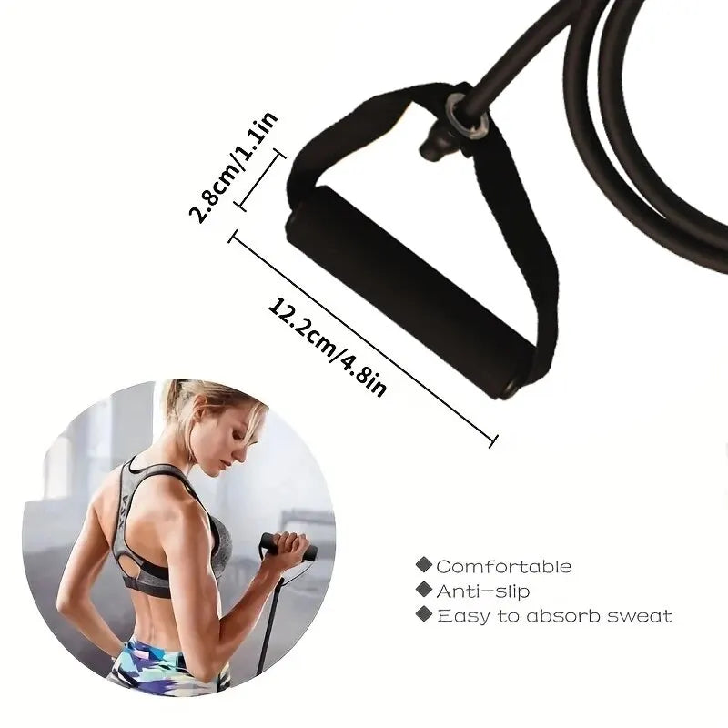 Resistance Bands with Handles – Full‑Body Workout Bands for Men & Women | Strength Training Equipment for Home Gym