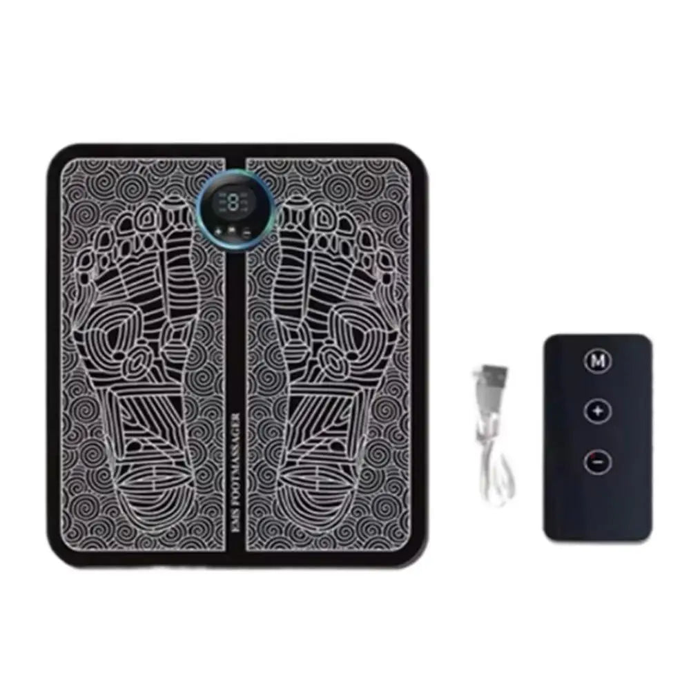 Portable EMS Foot Massager Pad – Smart Muscle Relaxation & Comfort Trainer for Home & Office