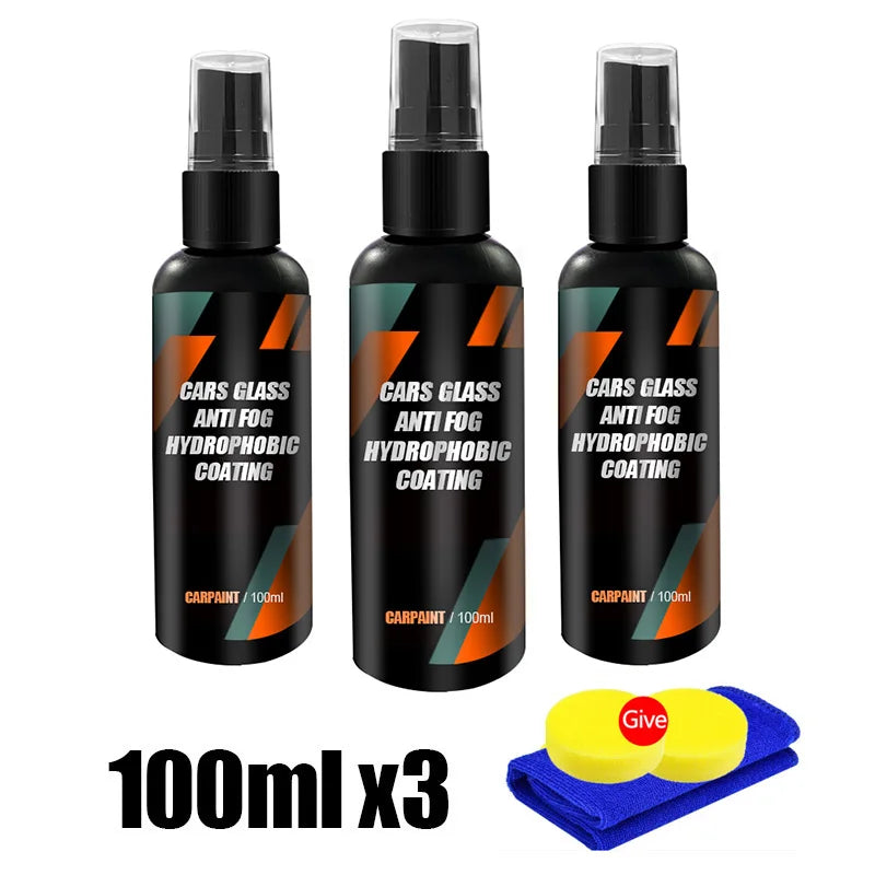 Nano Shield Rain Repellent Spray – Hydrophobic Car Glass Coating | Anti-Rain, Anti-Fog & Oil Film Remover